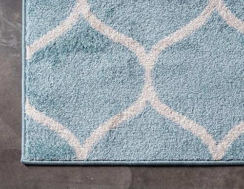 Miniatura 230 de Rugs.com Lattice Frieze Collection Alfombra – 4 x 6 pies, alfombra mediana negra perfecta para salas de estar, comedores grandes, planos abiertos