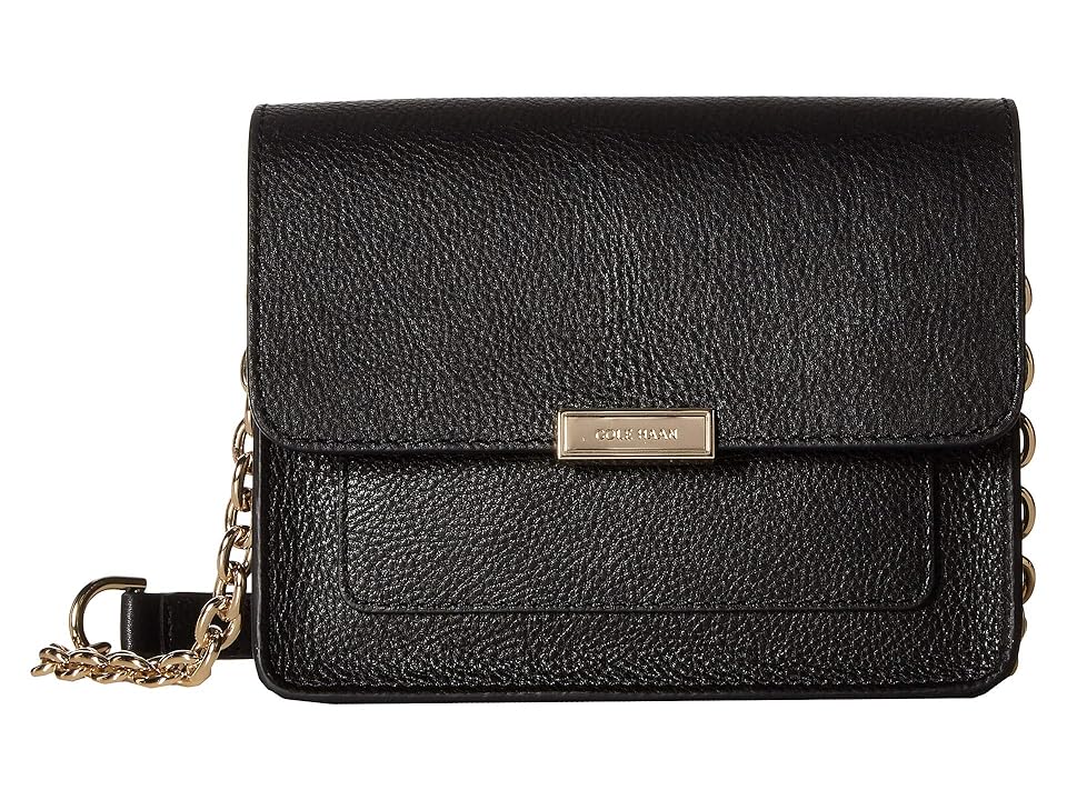

Cole Haan Piper Small Flap Crossbody (Black) Cross Body Handbags