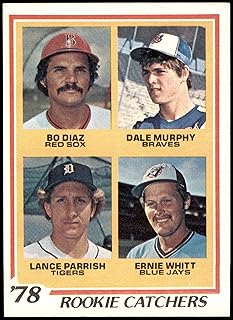 1978 Topps # 708 Rookie Catchers Dale Murphy/Bo Diaz/Lance Parrish/Ernie Whitt Red Sox/Braves/Tigers/Blue Jays (Baseball C...