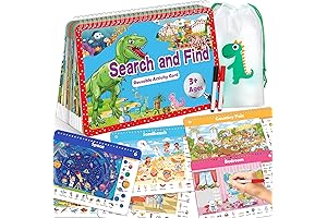 Search and Find Book: Reusable Activity Mats with 2 Dry Erase Markers