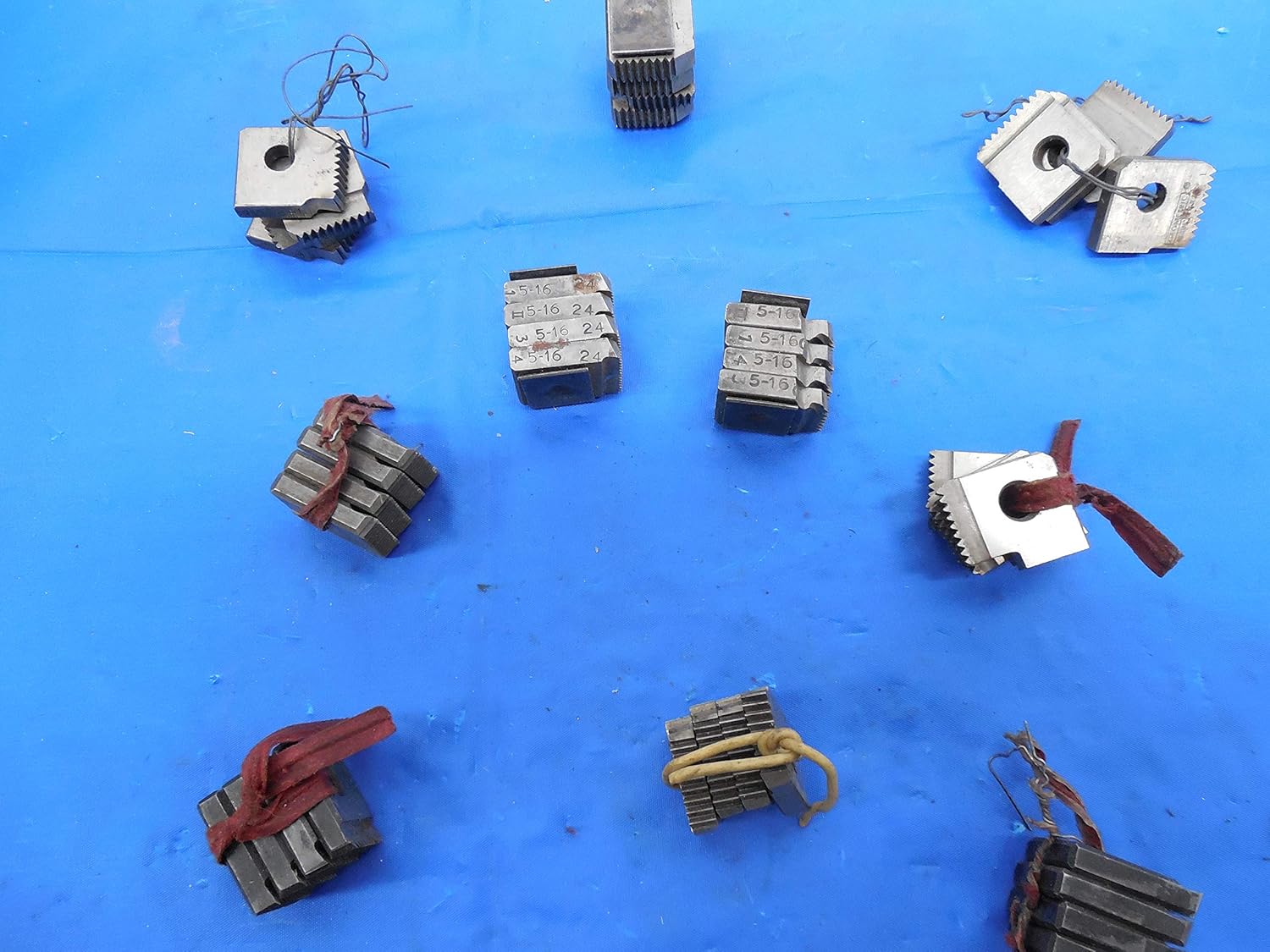 Lot of 10 Sets of Geometric Threading Die Head Chasers 5/16 SOUTHBEND Lathe