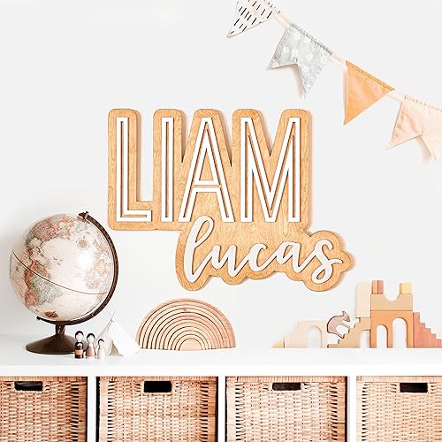 Miniatura 6 de Custom Wood Name Sign for Nursery or Kids Room  Instant Font Preview + Multiple Styles Available Unpainted, Painted, or Stained  Personalized Baby
