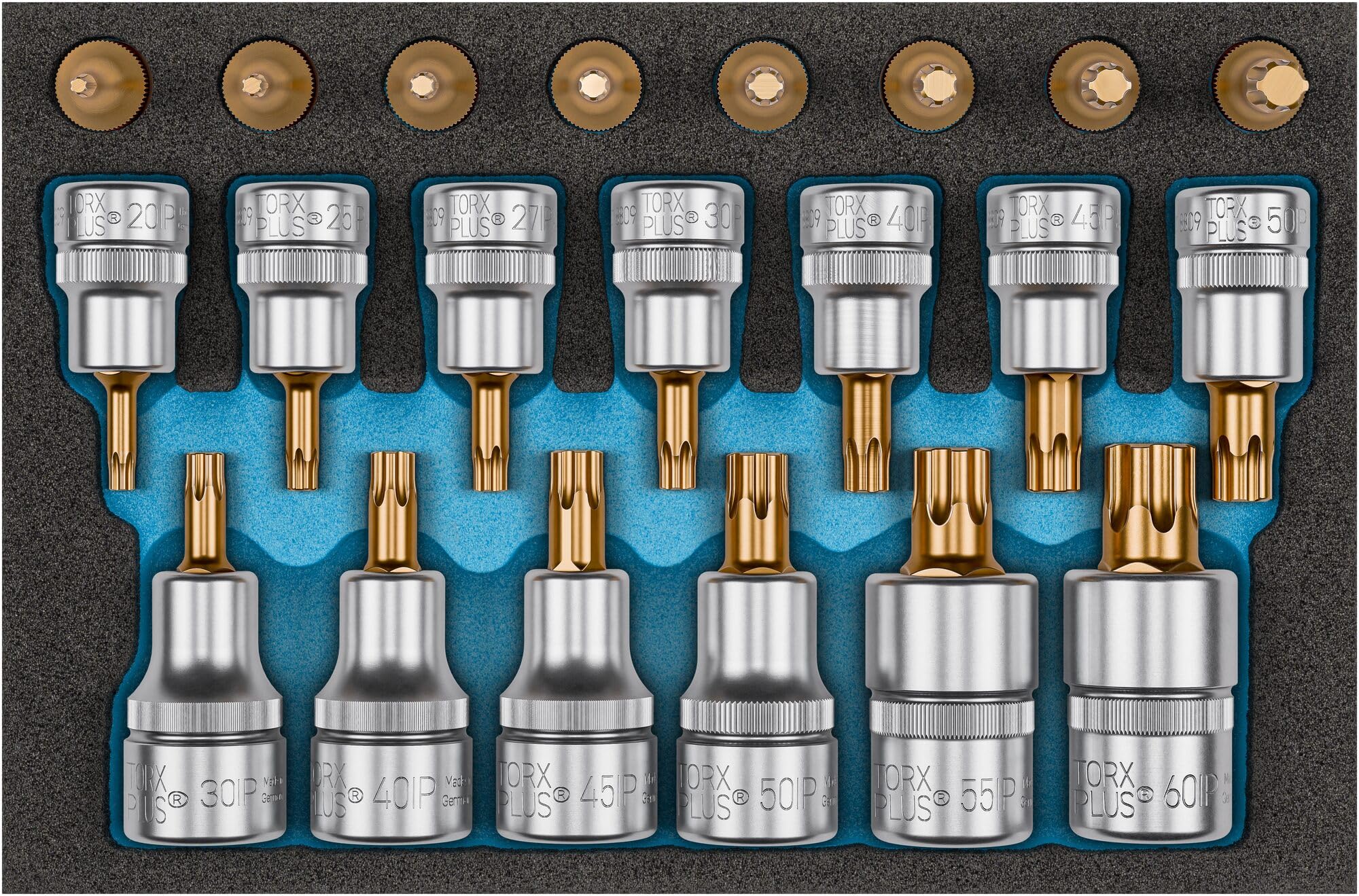 HAZET Douille Torx Plus 1/4-1/2" 21 pièces 163-685/21