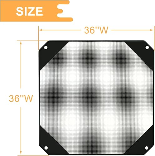 Miniatura 2 de LBG Products Fundas centrales de aire acondicionado para unidades exteriores, 36 x 36 pulgadas, malla protectora de hojas para todas las estaciones,