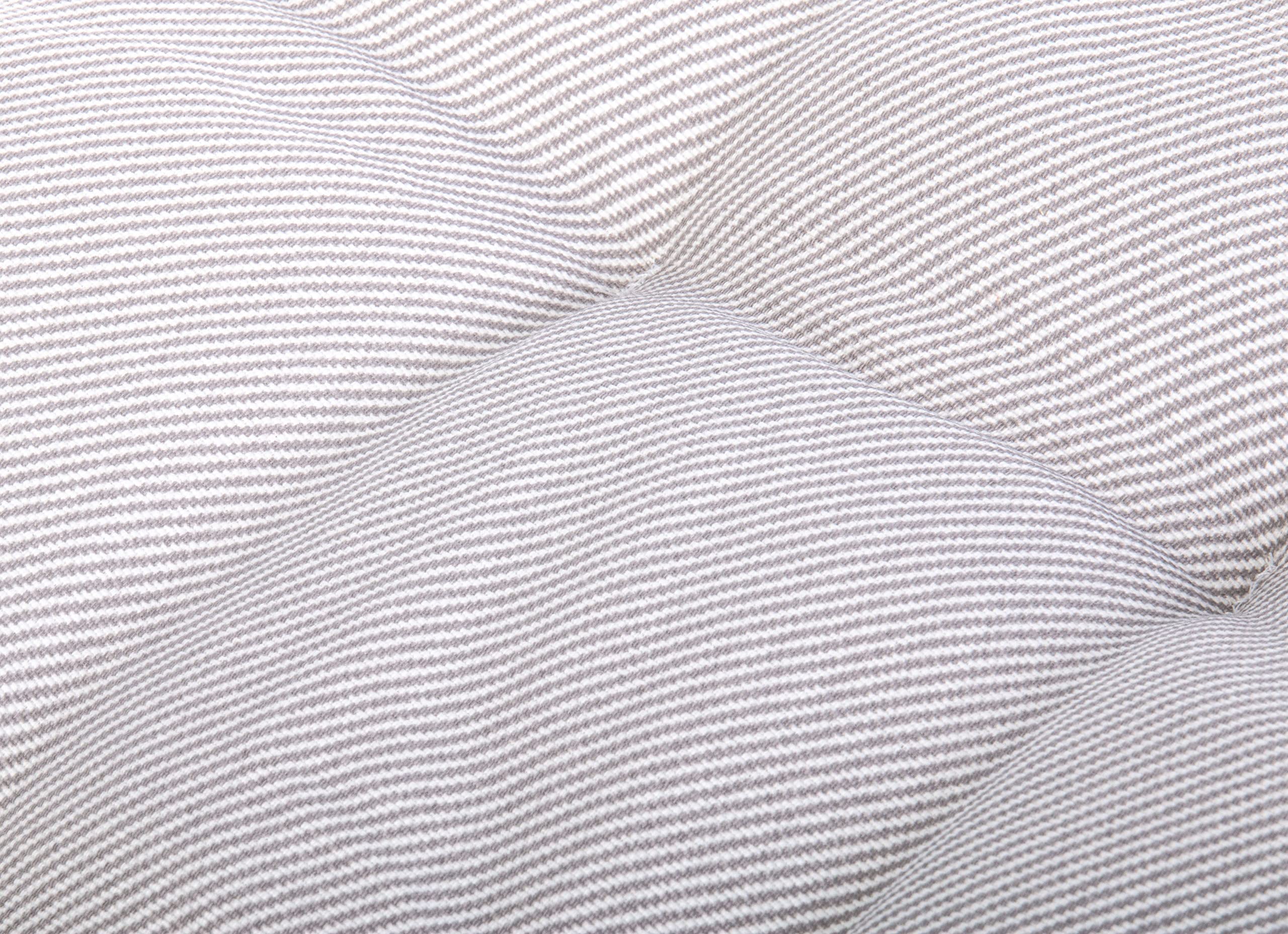 Brandsseller Cuscino per panca da esterno, 120 x 40 x 4 x 4 cm, a righe, bianco/grigio chiaro