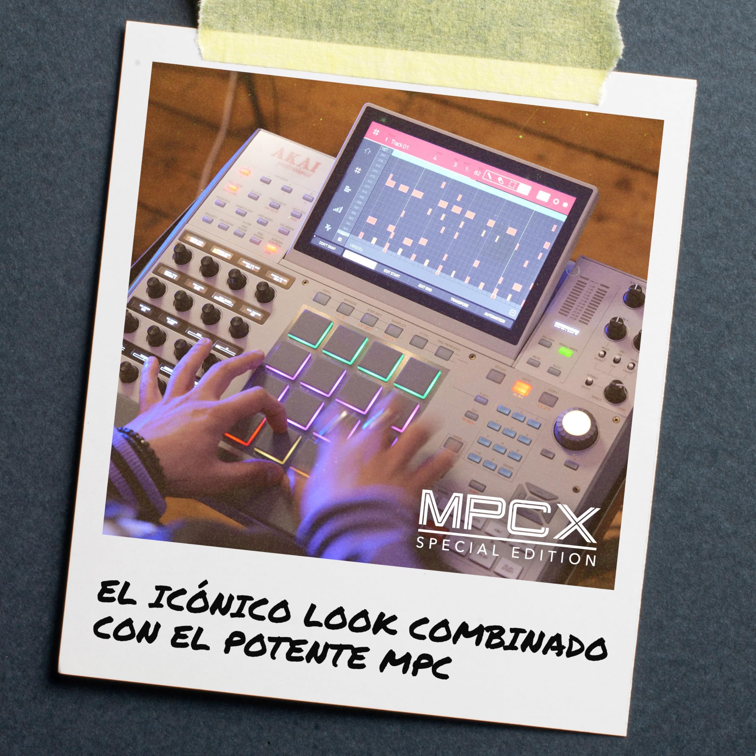 Akai Professional MPC X SE - Centro de Producción Autónomo y Beat Maker con Pantalla Multitáctil de 10.1", Pads de Batería, Synth Engines, 48 GB de Almacenamiento e Integración con Native Instruments