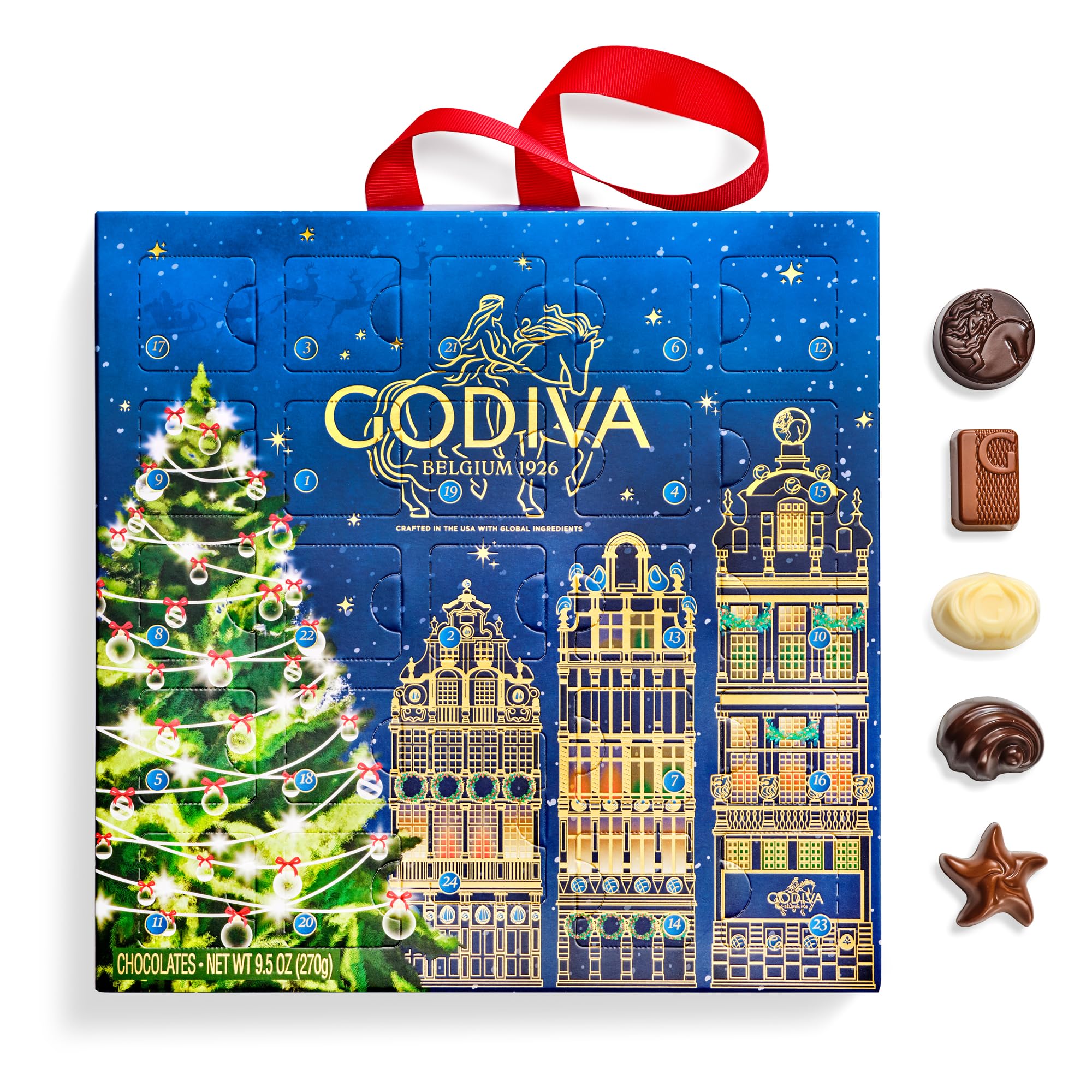 Amazon.com: GODIVA Limited Edition Luxury Belgian Chocolate Advent