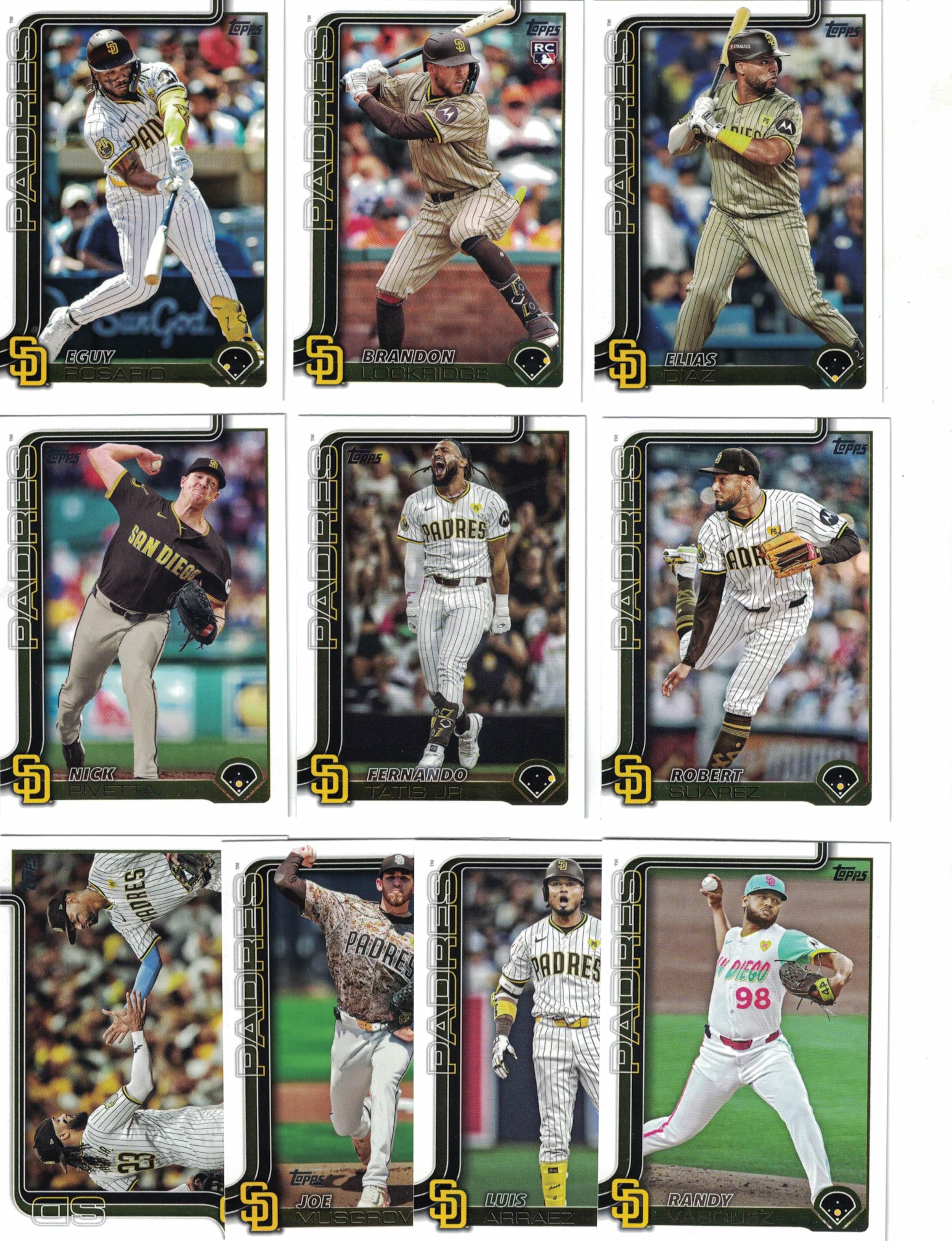 Amazon.com: San Diego Padres / Complete 2025 Topps San Diego