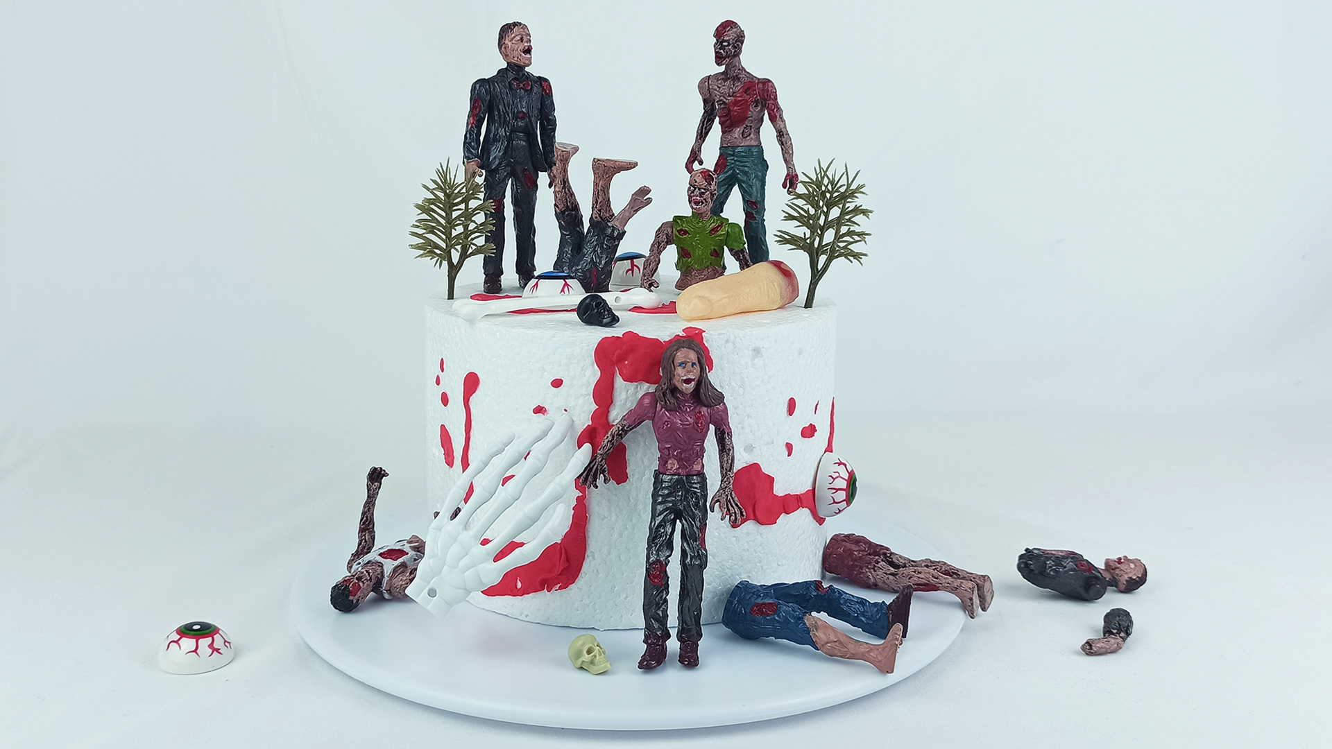 Amazon.com: 17 PCS Zombie Cake Decoration Zombie Cake Toppers