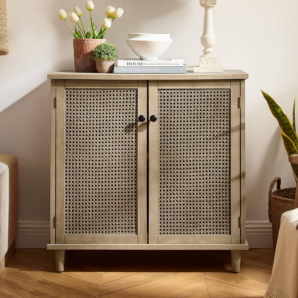 Art Leon Storage Cabinet, Mid Century Modern Accent Cabinet