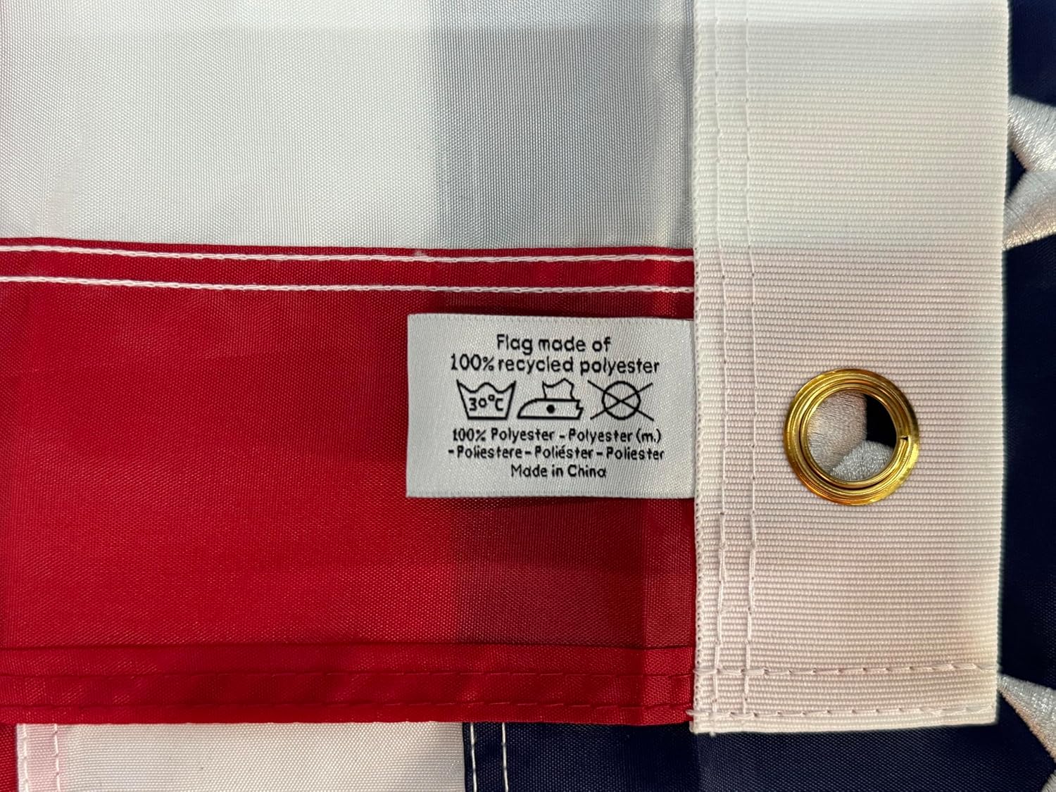 American Flag 6x10 Outdoor - Heavy Duty Nylon US Flag 6x10 Feet, American Flags for Outside, USA Flag with Beautiful Embroidered Stars, Sewn Stripes and Brass Grommets - Image 6