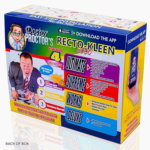 Miniatura 7 de Prank Gift Boxes, Inc. Caja de bromas Recto-Kleen de Dr. Proctor 2000 para adultos o niños. Caja de regalo de broma para regalo divertido. La caja