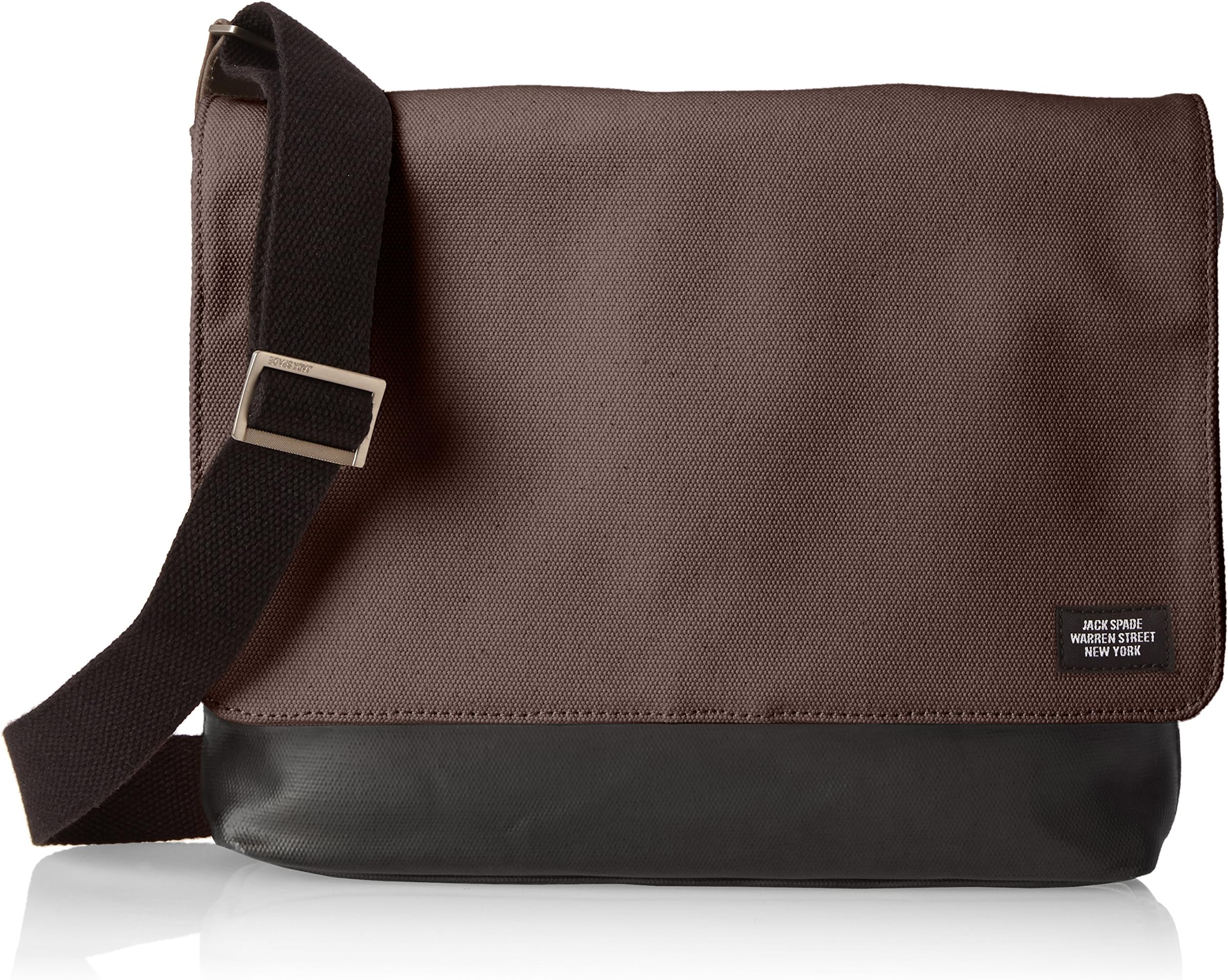 Jack Spade Dipped Industrial Canvas Square Messenger Messenger Bag Charcoal/Black One Size