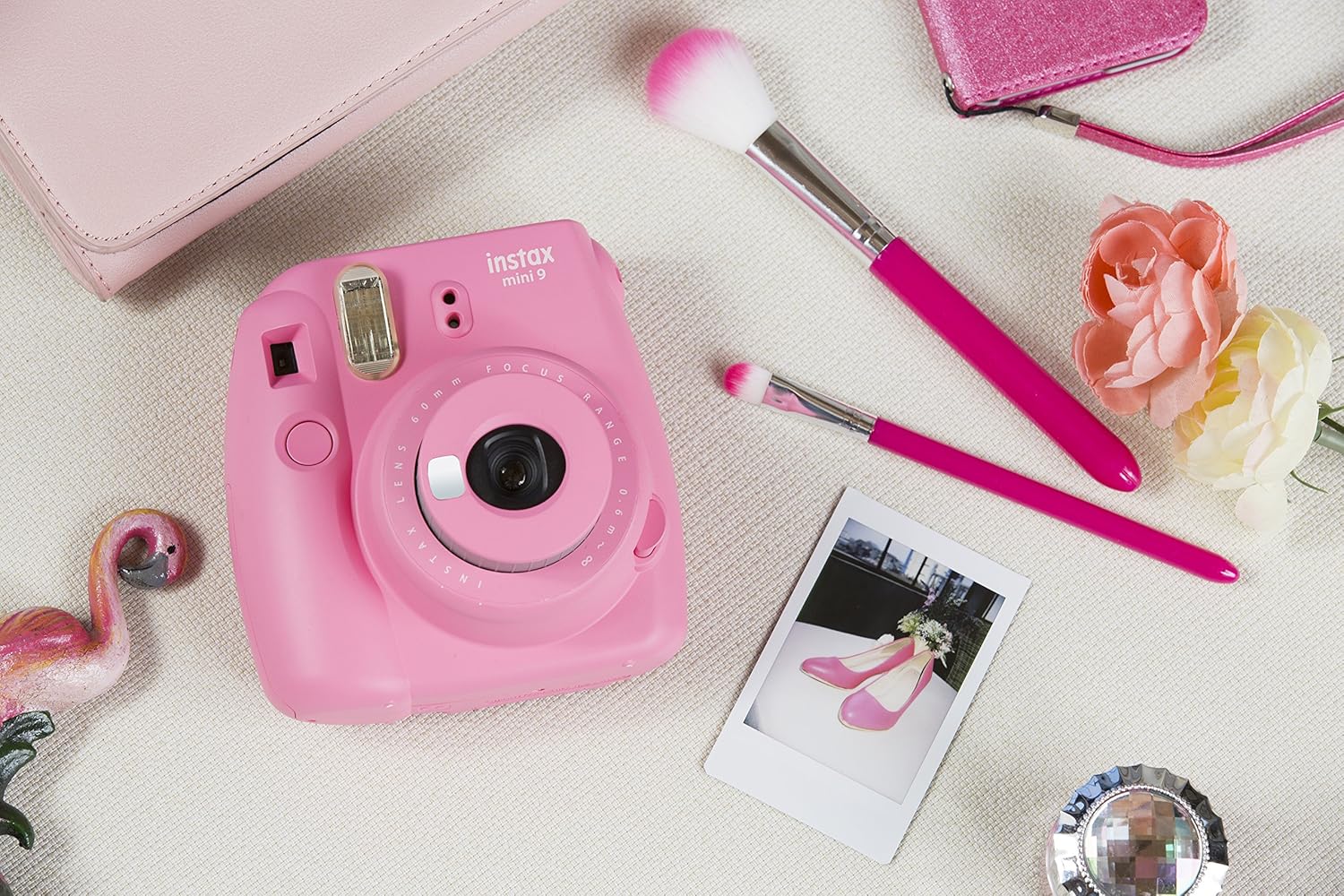 Fujifilm Instax Mini 9 Instant Camera, Flamingo Pink : Electronics