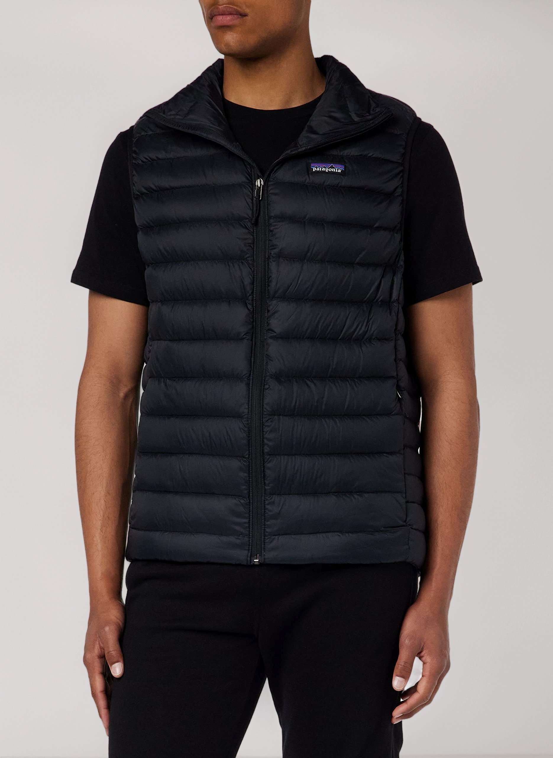 Men's M's Down Sweater Vest Polo Sweater