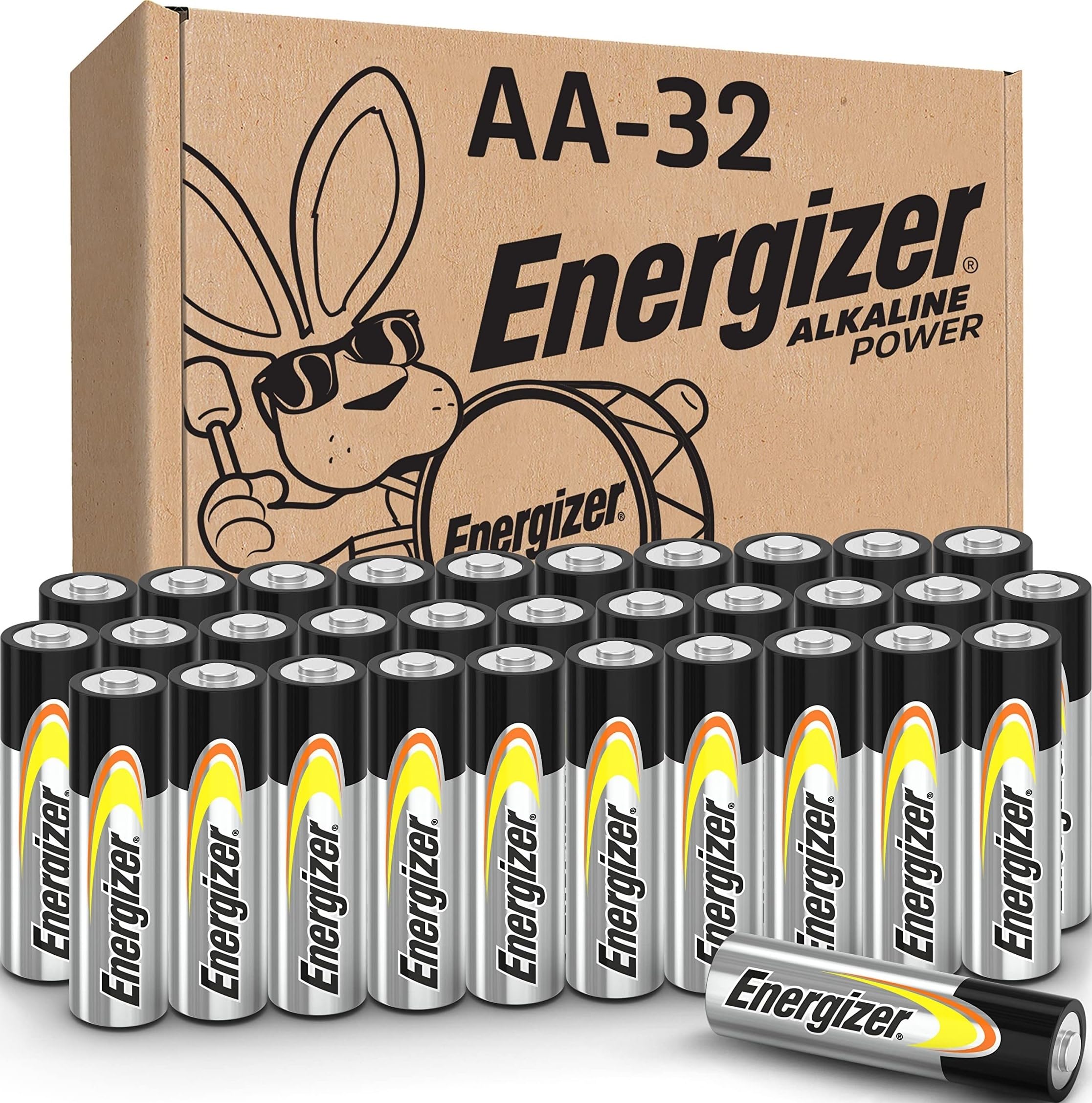 32-Pack AA Alkaline Batteries