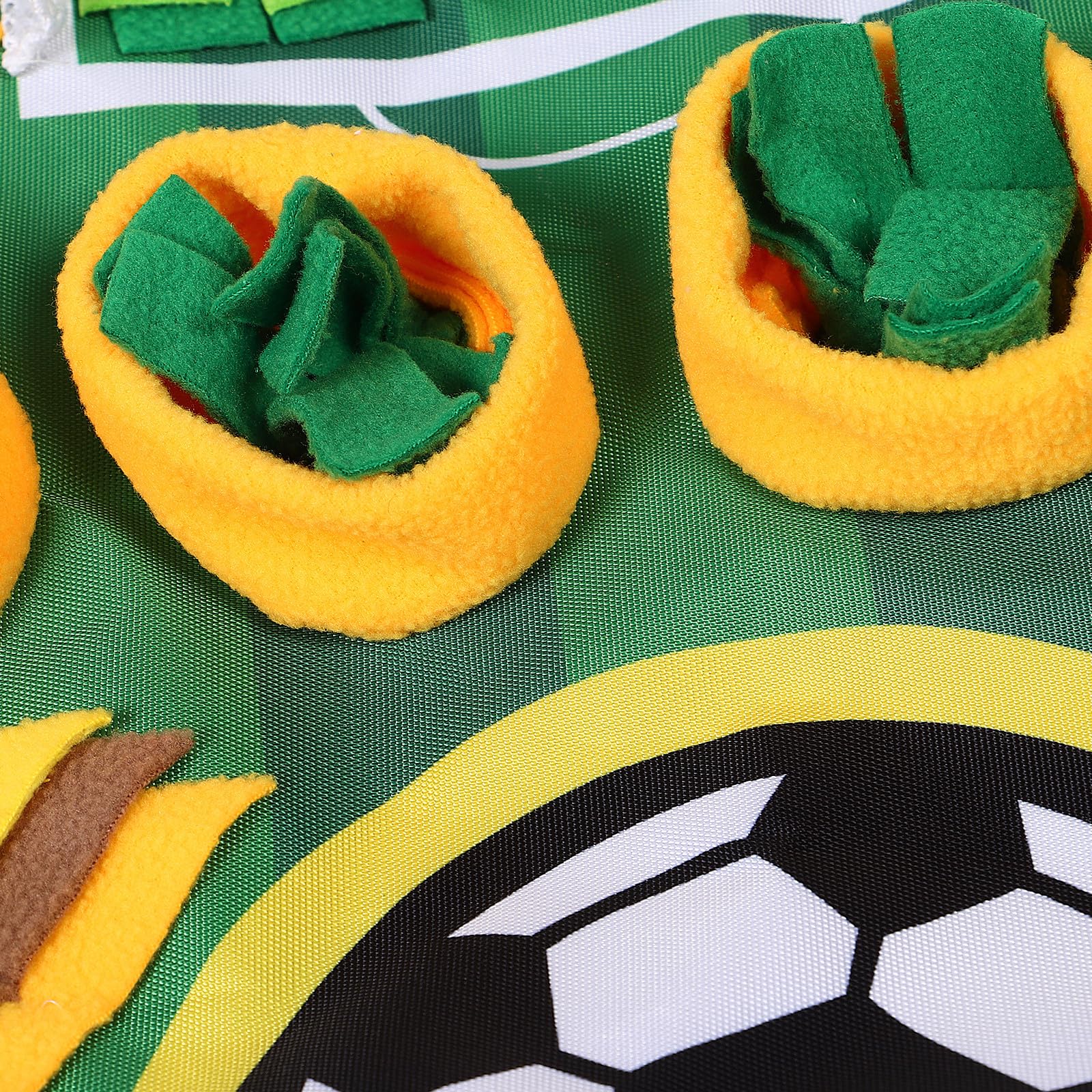 TOYANDONA Tapis de Fouille pour Chien Jeu Interactif de Terrain de Football Distributeur de Friandises Tapis Entraînement pour Animaux de Compagnie