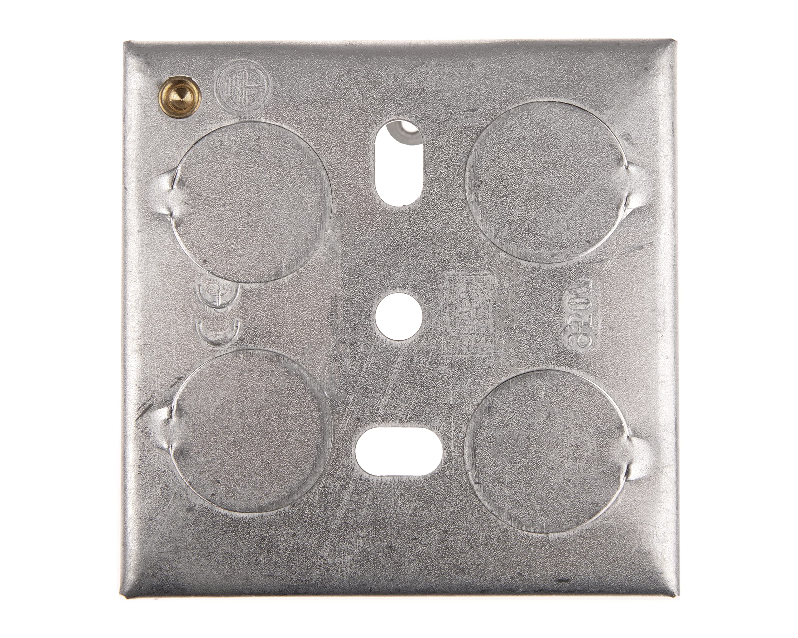 Single Backing Box Light Switch Back Box Single 1 Gang Metal Steel Pattress Back Box 25mm ...