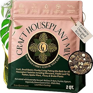 Craft Organic Houseplant Potting Mix, Elite House Plant Soil, Chunky, We...