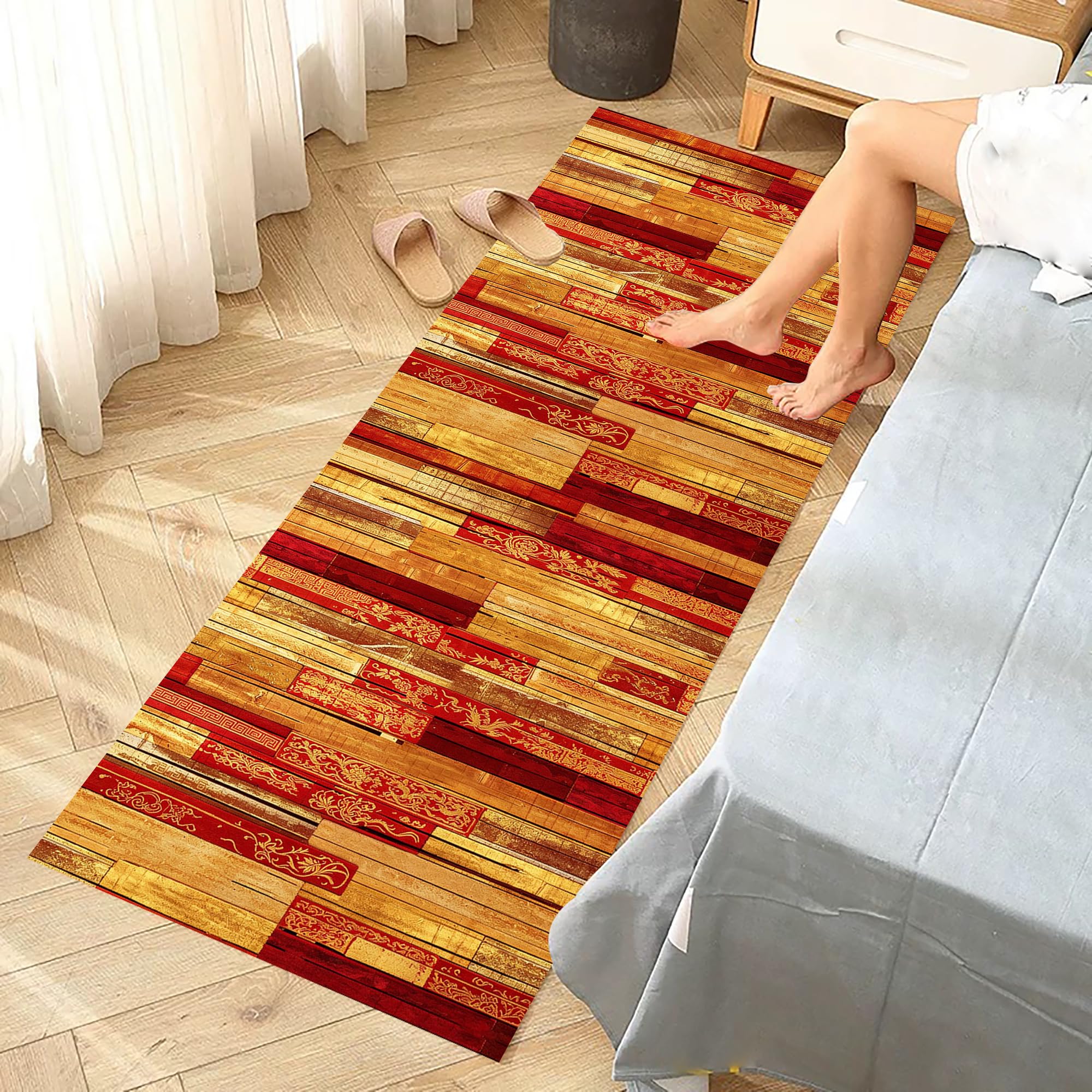 Dywan do przedpokoju antypoślizgowy zmywalny chłonny dywan kuchenny długi korytarz 50 x 450 cm dywan wejście do salonu dywaniki do sypialni wejścia wycieraczka do kuchni sypialni