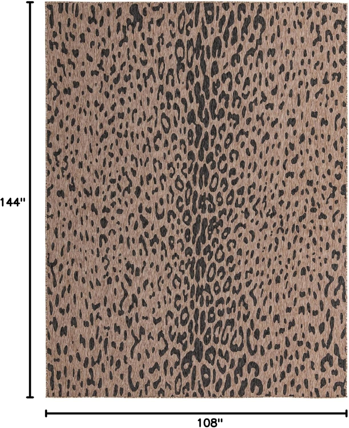 Rugs.com Outdoor Safari Collection Rug – 9' x 12' Natural Flatweave Rug Perfect for Living Rooms, Large Dining Rooms, Open Floorplans