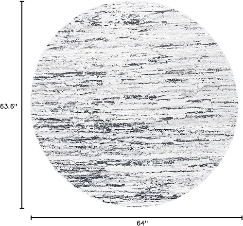 Miniatura 85 de SAFAVIEH Amelia Collection - Alfombra de área de 9 x 12 pies, gris y azul marino, diseño abstracto moderno, no desprende pelusa y de fácil cuidado
