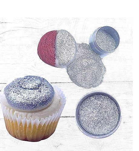 Miniatura 4 de Purpurina comestible para bombas de cóctel, purpurina comestible para bebidas, pintura metálica para alimentos, 0.18 oz cada frasco para decoración