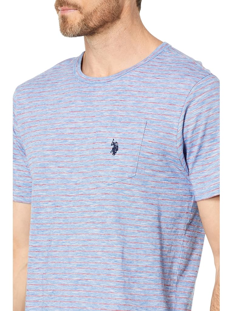 U.S. POLO ASSN. Yarn-Dye EOE Stripe Short Sleeve Jersey Tee