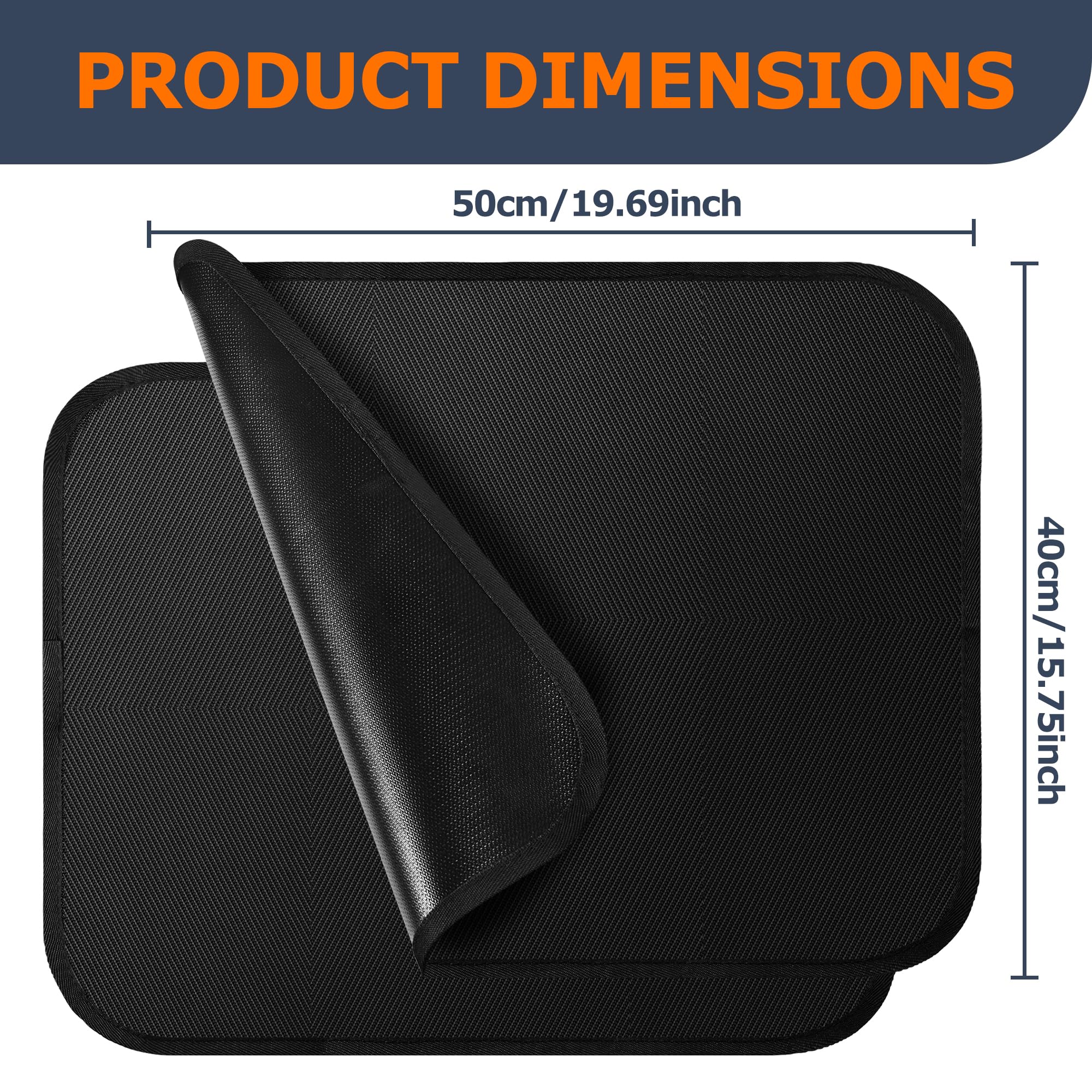 2 Piezas Protector Encimera Cocina, Protector Encimera para freidora de aire, Tapete De Silicona 40x50 cm, tapete térmico para cafetera, microondas y tostadora