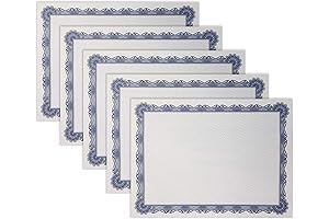 Certificate Paper Blue: Enhance Your Awards with Distinction