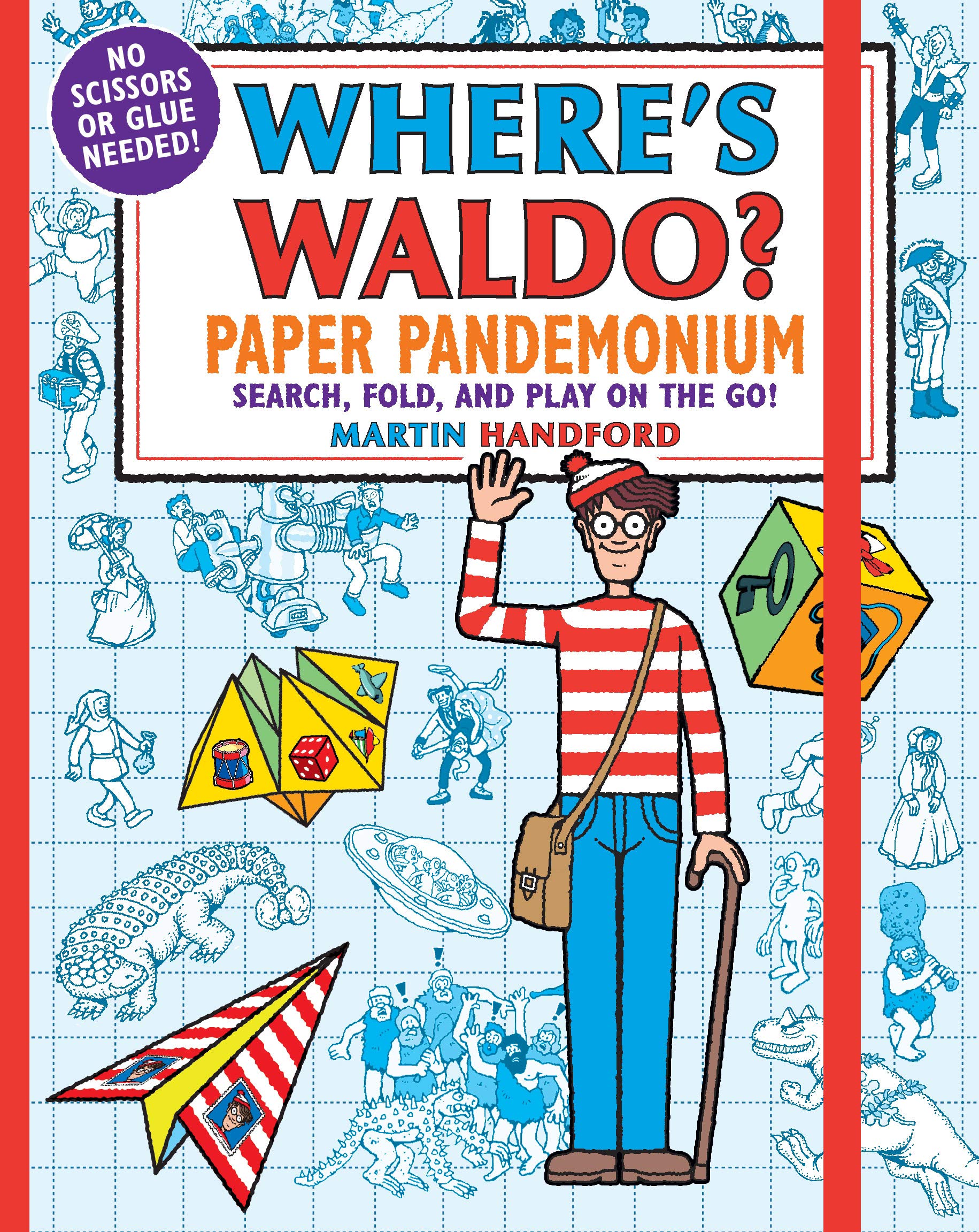 Where's Waldo? Paper Pandemonium: (A Hidden Object Activity Book with Origami, Paper Airplanes, Finger Puppets, and Search & Find Adventures - Includes Elastic Closure Band - A Perfect Gift)
