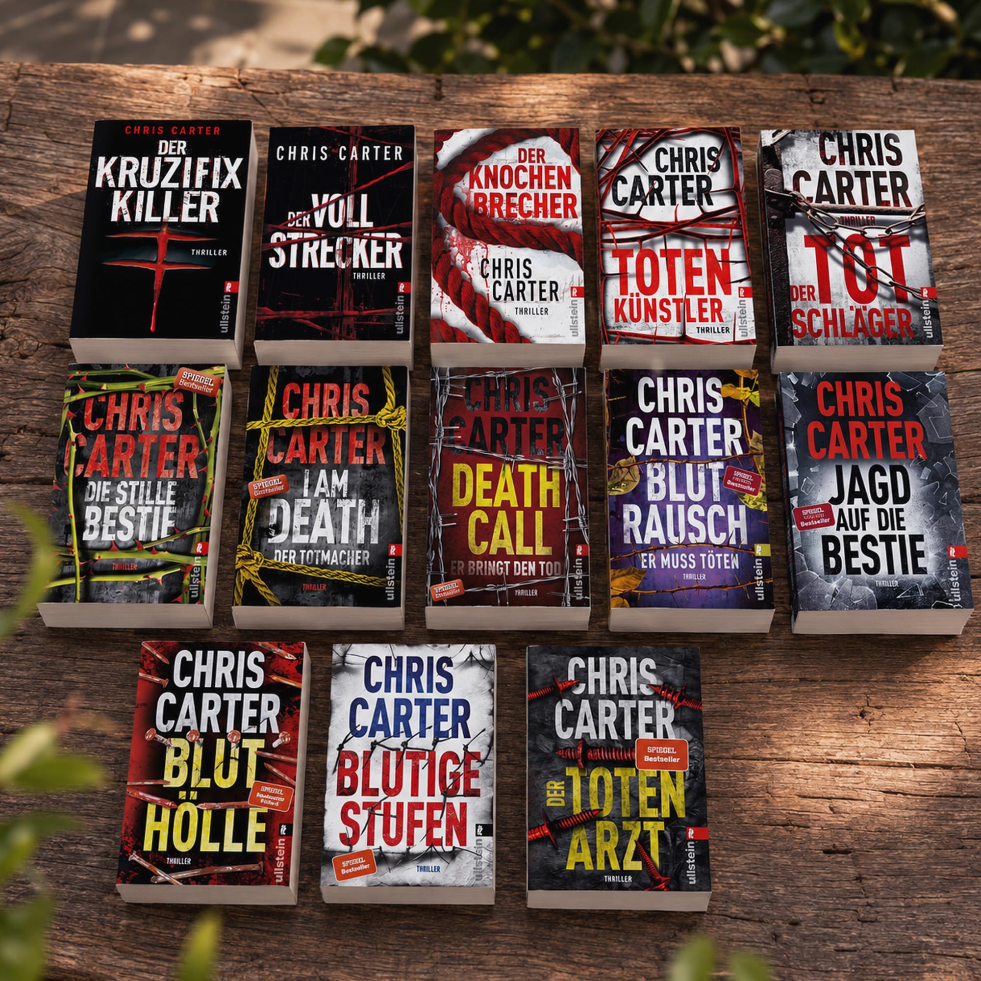 Chris Carter - Hunter und Garcia Reihe Band 1-13 Thriller Buchset: Der Kruzifix Killer, Der Vollstrecker, Der Knochenbrecher, u.W. Kriminalromane - Psychothriller Krimi mit exklusivem Lesezeichen