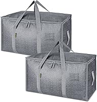 Vista 45 de BALEINE - Paquete de 8 bolsas de mudanza extragrandes, con asas reforzadas, bolsa de almacenamiento resistente para ropa, suministros de mudanza