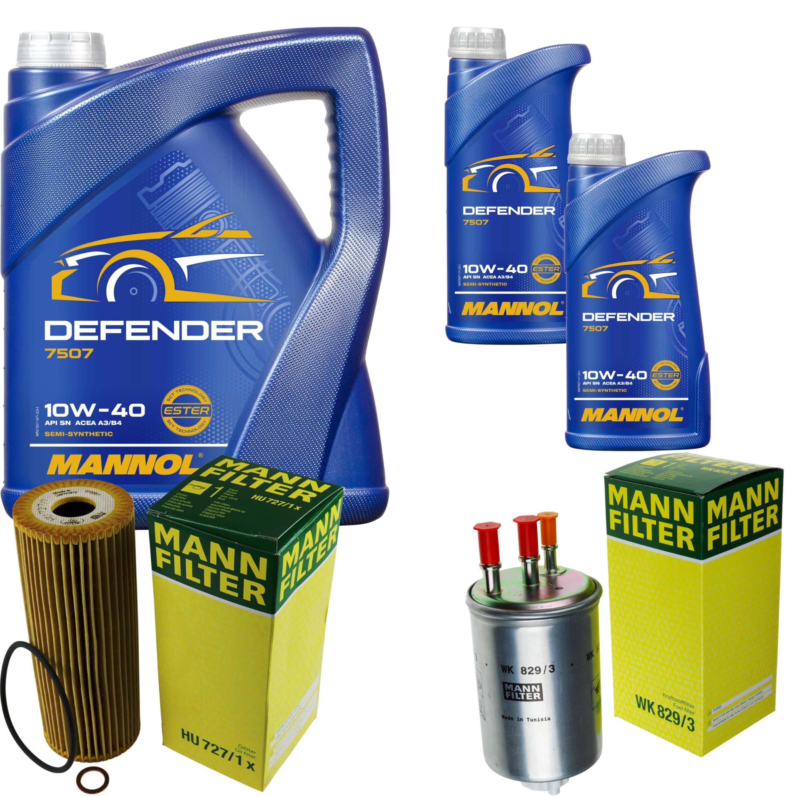 Aceite de motor Mannol Defender 10W-40 + MANN-FILTER Ssangyong Kyron GAB_ 2.7 XDI