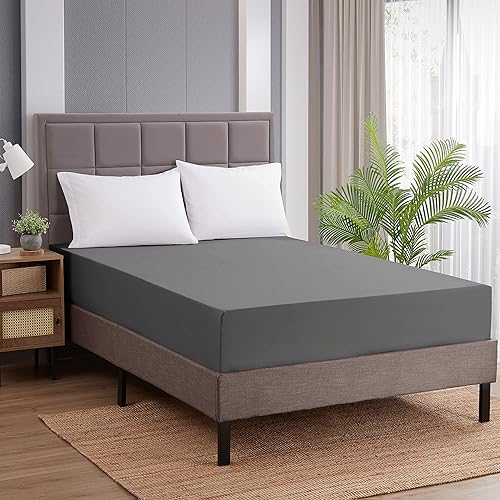 Miniatura 2 de Sweet Home Collection Sábana bajera ajustable de la colección Supreme 1500 con correas elásticas reforzadas en las esquinas, resistente a las