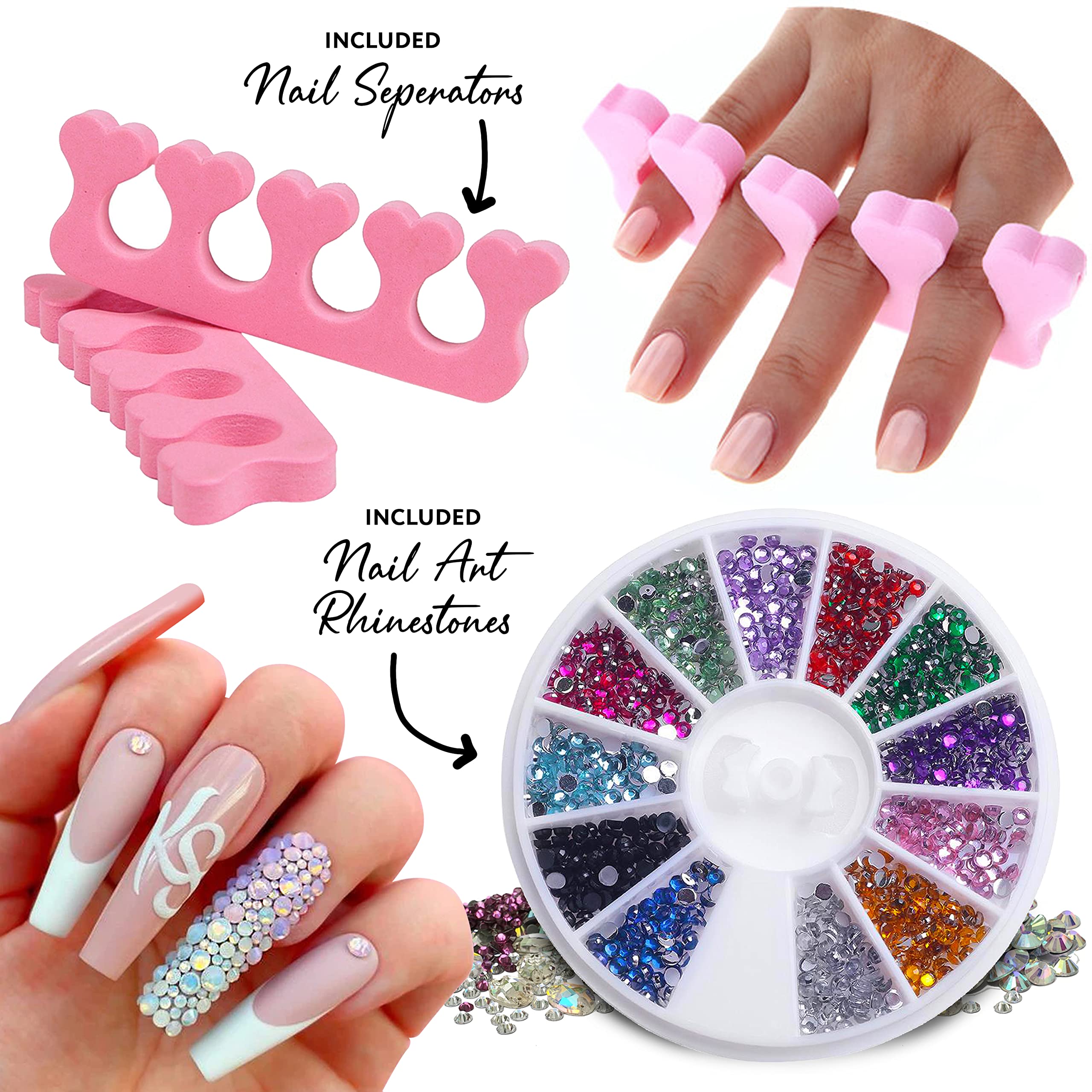 ネイルアート用品(筆など) starter gel nail kit Soreli Gel Nail Kit 12 Colours 8ML 54W UV Lamp Starter Kit For