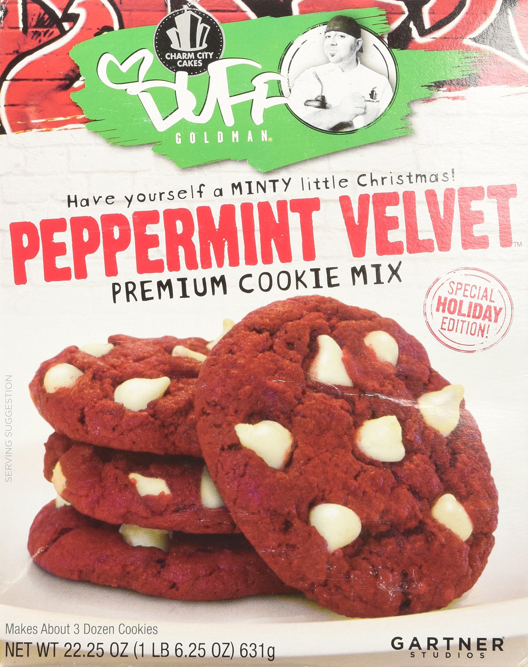 Duff Goldman Peppermint Velvet Premium Cookie Mix 22.25 oz