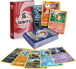 Holographic Card Bundle | 60 Cards | 10x Authentic Holo Cards Guaranteed | +50 Additional Cards and a Gravity BOOSTERS Deck Box