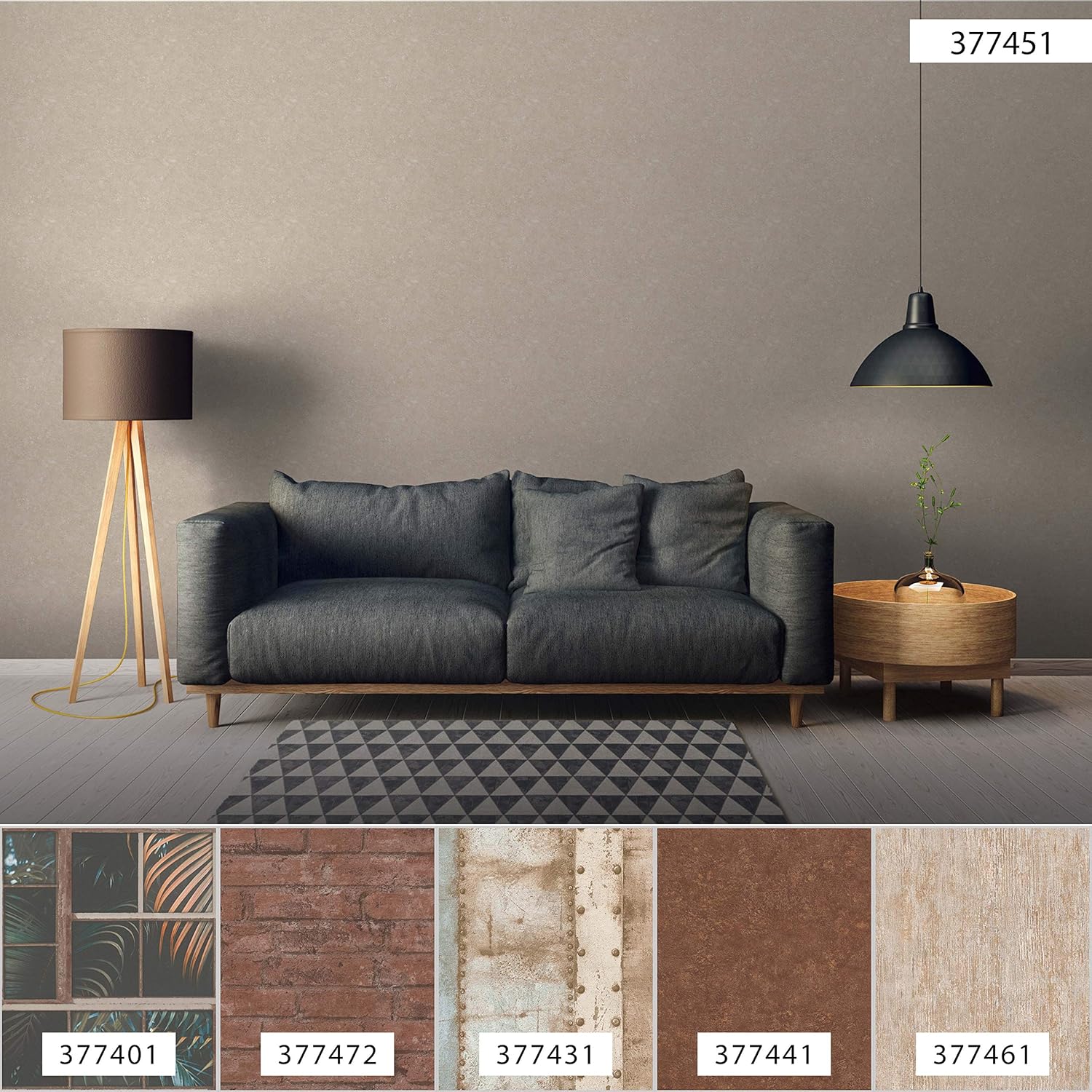 Livingwalls Rini Beige Distressed Wallpaper