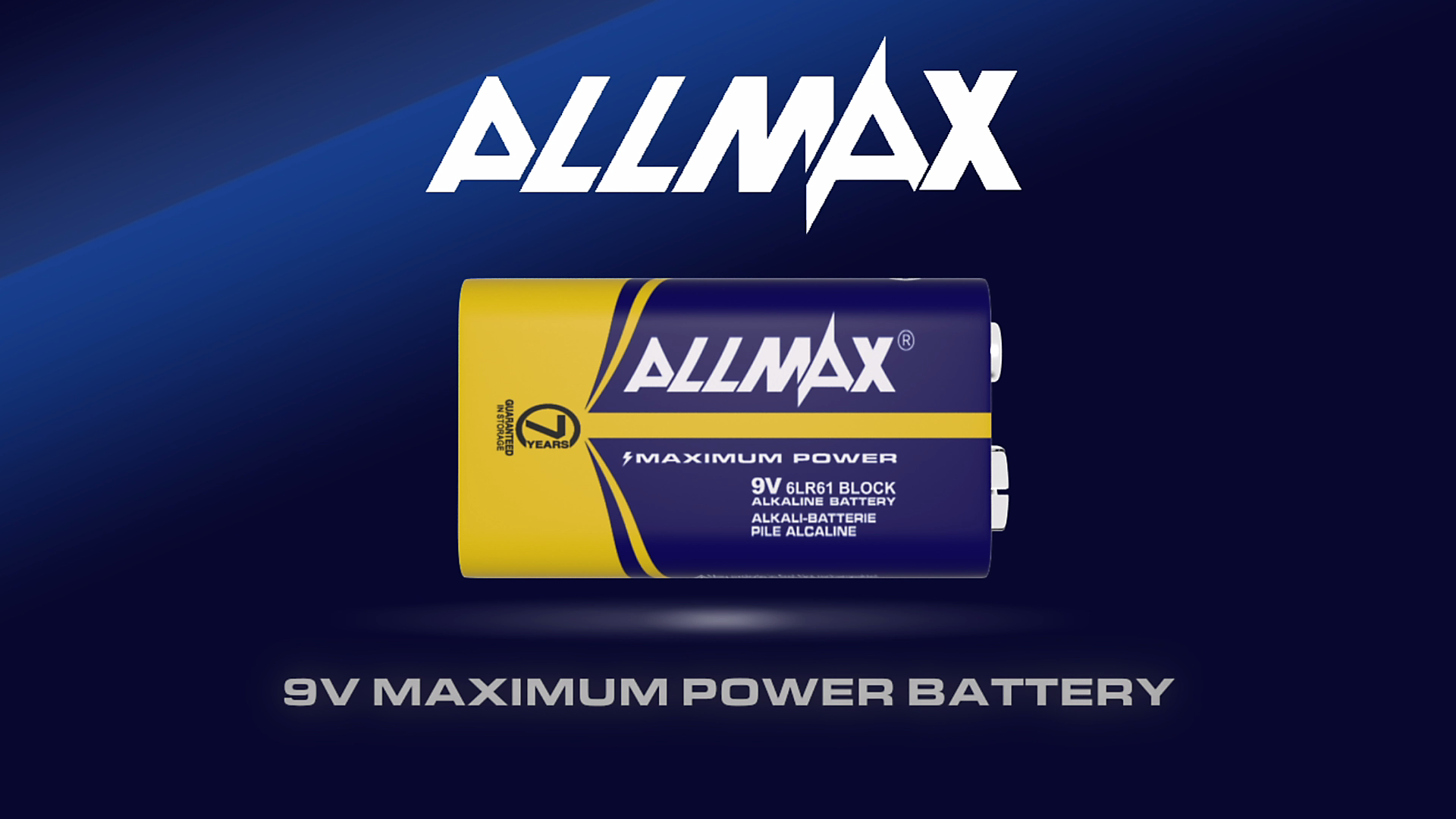 Allmax 9V Maximum Power Alkaline Batteries (6 Count) Martinique