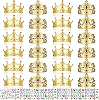 Vista 1 de Yaomiao 44 coronas de espuma para niños, tiaras de princesa, coronas de diamantes a granel, kits de fabricación de calcomanías para suministros