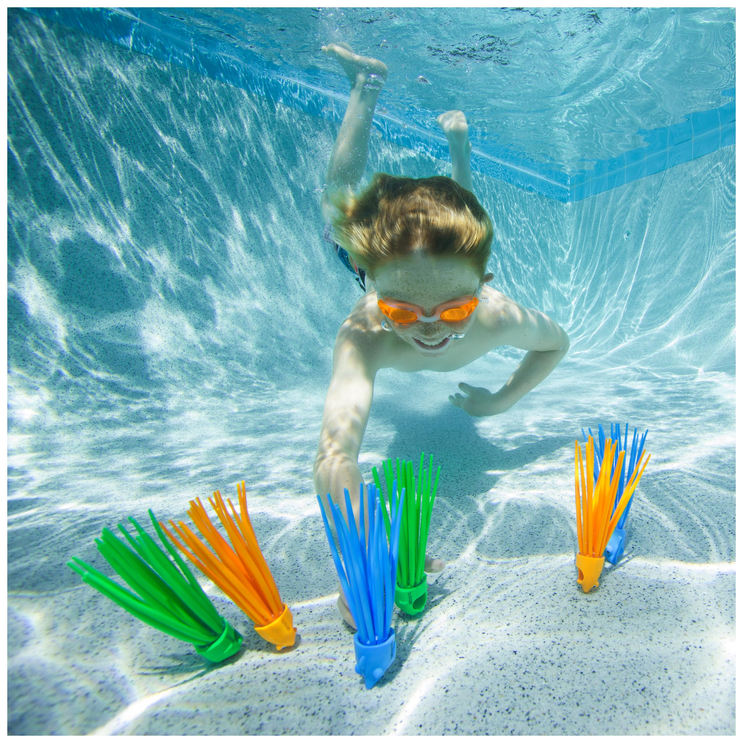 SwimWays SquiDivers Pool- und Badespielzeug für Kinder ab 5 Jahren, 3er-Pack