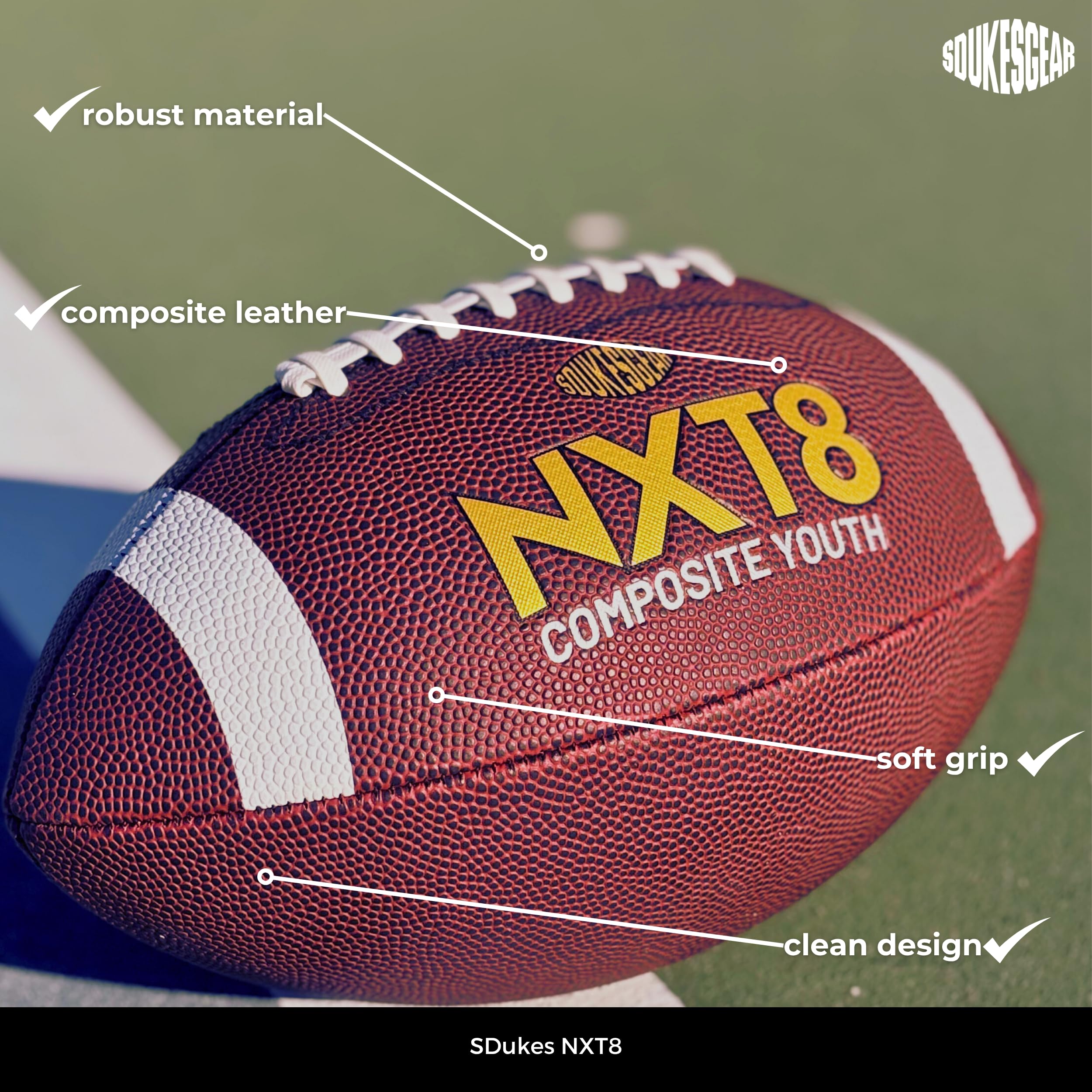 NXT8 American Football Ball Jugend Youth Größe Size 8