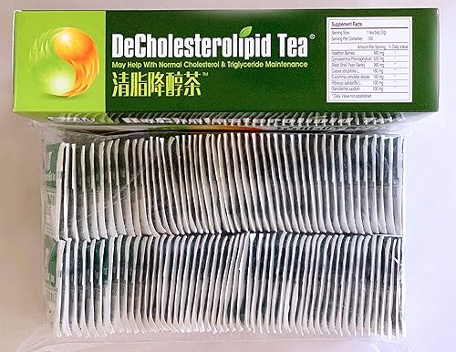 Miniatura 4 de DeCholesterolipid Tea 100 bolsas de té té verde de hierbas, estilo de vida saludable, maneja el colesterol y los triglicéridos