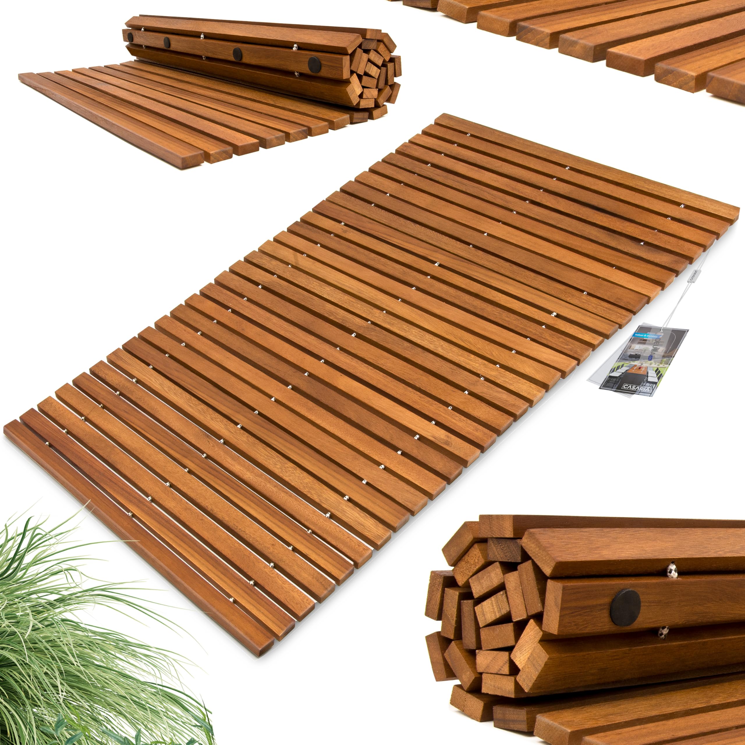 Holzbadematte aus FSC-zertifiziertem Akazienholz