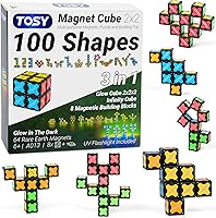 Vista 13 de TOSY Cubo Magnético 2x2 - 8 Bloques, Juguetes 2en1: Cubo de Rompecabezas 2x2x2 e Infinity Cubo Personalizable, Luminoso, Regalo para Relleno