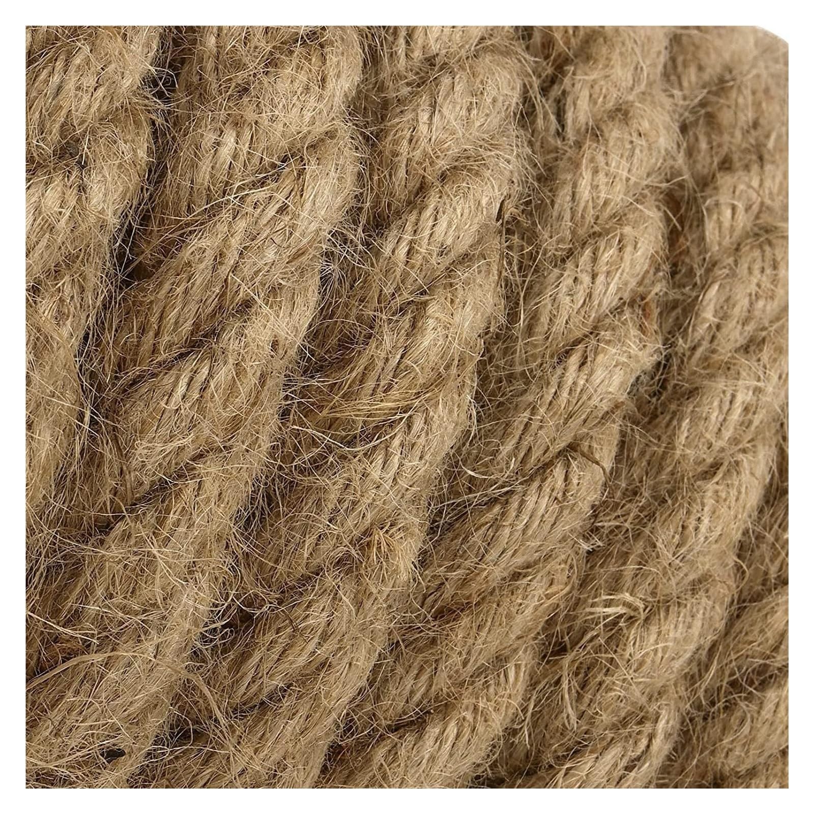 Cuerda, Cuerda de cáñamo Gruesa de 14/16/18/20MM, Cuerda de Manila Trenzada, decoración de jardín, Cuerda de cáñamo for Manualidades, Cuerda de Tira y afloja, Hilo for Equipaje(18MM 10M)