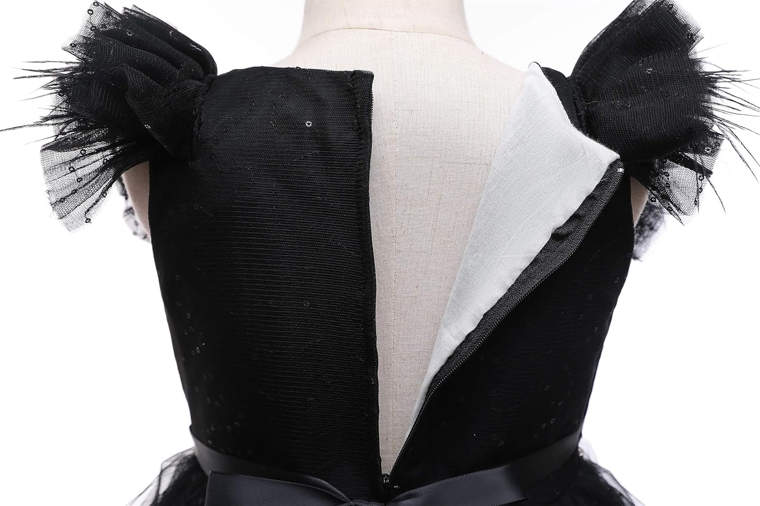 Weileenice Little/Big Girl Party Dress Tulle Girls Wedding Pageant Gown Kids Vintage Prom Holiday Tutu Dresses - Image 5