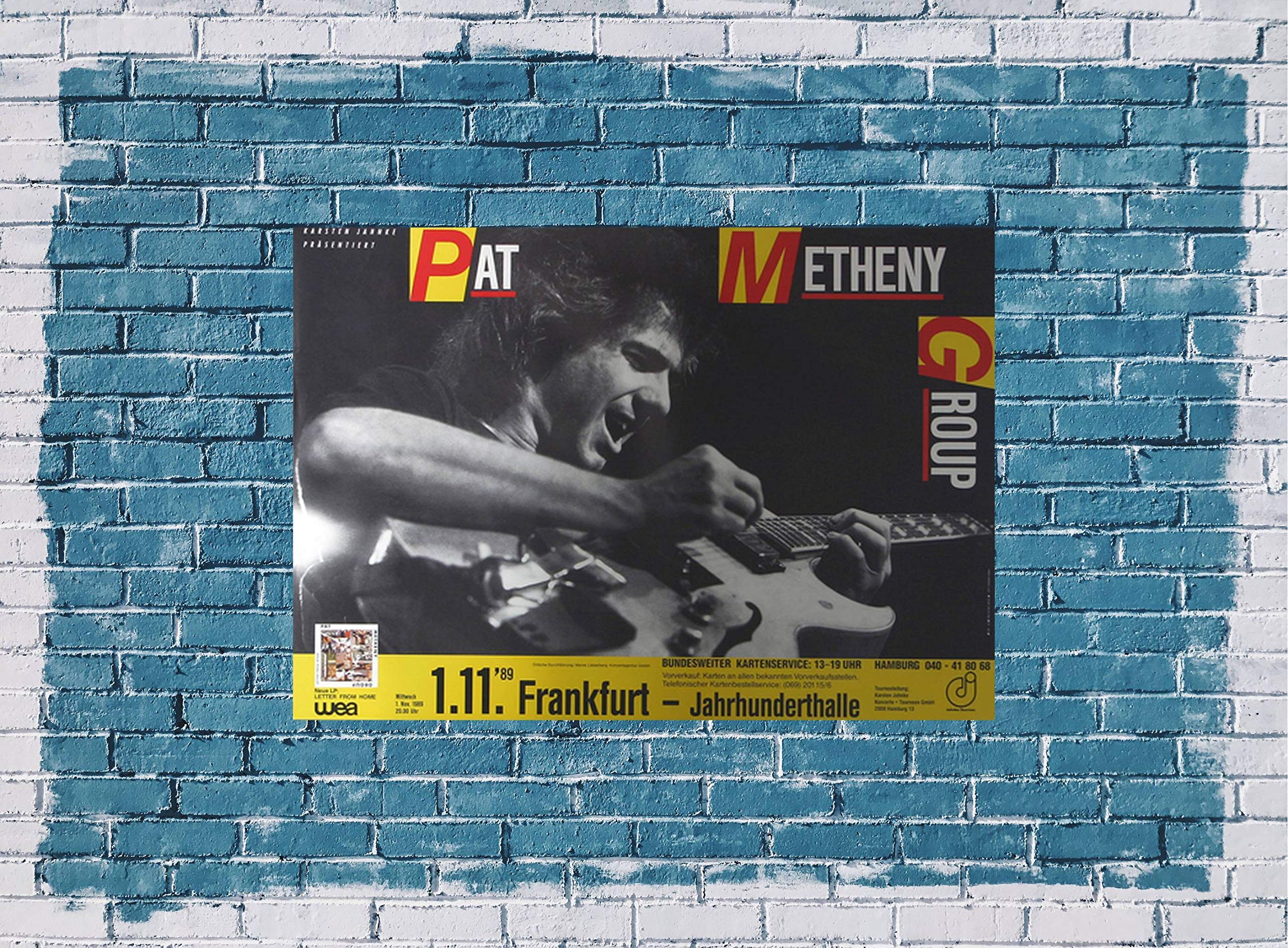Pat Metheny - Letter from Home, Frankfurt 1989 » Konzertplakat/Premium Poster | Live Konzert Veranstaltung | DIN A1 «