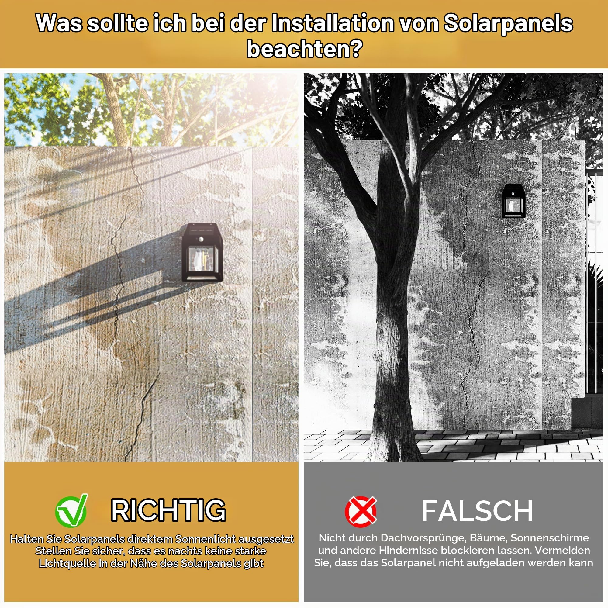 Flacchi Solarlampen für Außen mit Bewegungsmelder Warmweiß 4 Stück – Ansicht 6
